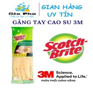 ( Chính hãng ) Găng tay cao su đa dụng rửa chén Scotch-Brite 3M Gia Phú