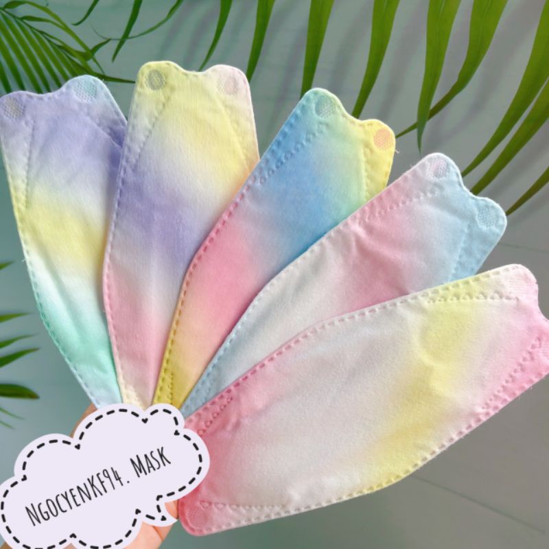 [ Ombre Phiên Bản Sắc Màu ] Có Sẵn - Gói 10 Cái Khẩu Trang Loang KF94 Cho Người Lớn