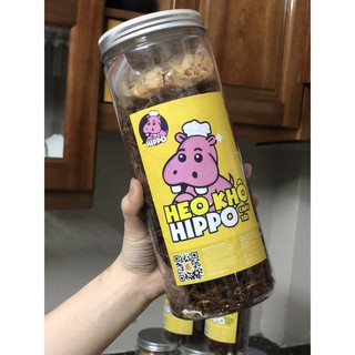 Heo khô cháy tỏi hippo 300g, đồ ăn vặt hà nội