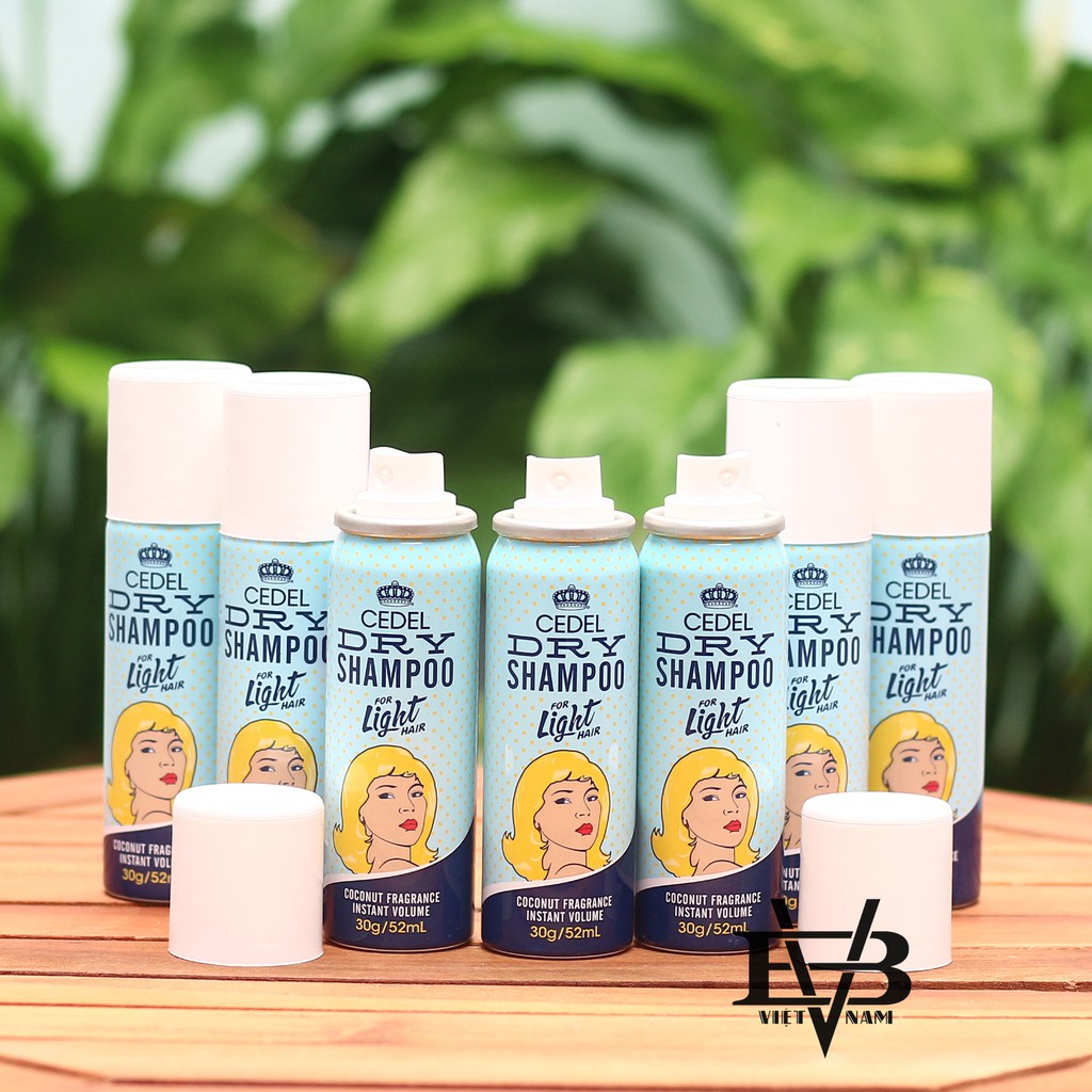 [CHÍNH HÃNG - BYVILAIN SHOP TPHCM] Dầu gội khô CEDEL For Light Hair và For Dark Hair 30g/52ml cao cấp chính hãng ÚC