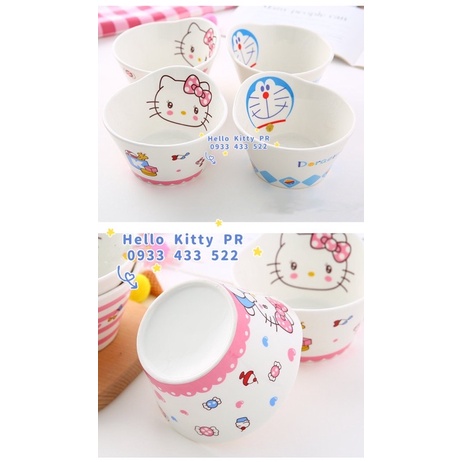 Tô sứ mini Hello Kitty - Doraemon Doremon