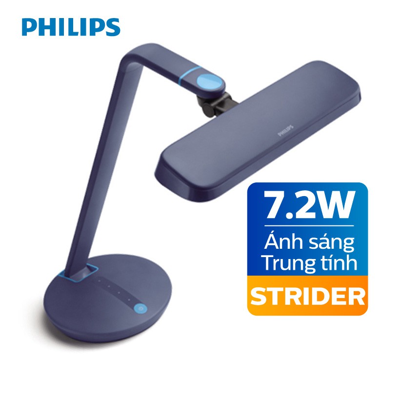 [Mã LT150 giảm 150k đơn 699k] Đèn bàn Philips LED EyeCare Strider 66111 7.2W