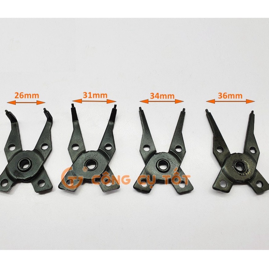 Kìm mở phe 4 đầu trong ngoài thẳng cong 170mm