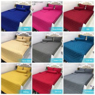 Bộ Ga thun 1 màu 1m6x2mx30cm