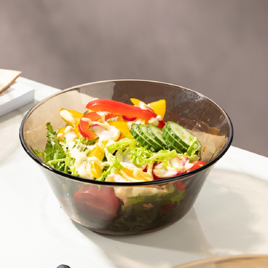 Tô thủy tinh cường lực cao cấp D2007C - Lys Nâu Khói Creole