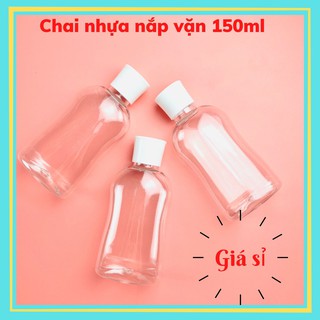 [Chai lọ][GIÁ SỈ] Combo 100 chai nhựa nắp vặn dung tích 150ml - đựng dầu dừa, mỡ trăn, dầu gấc