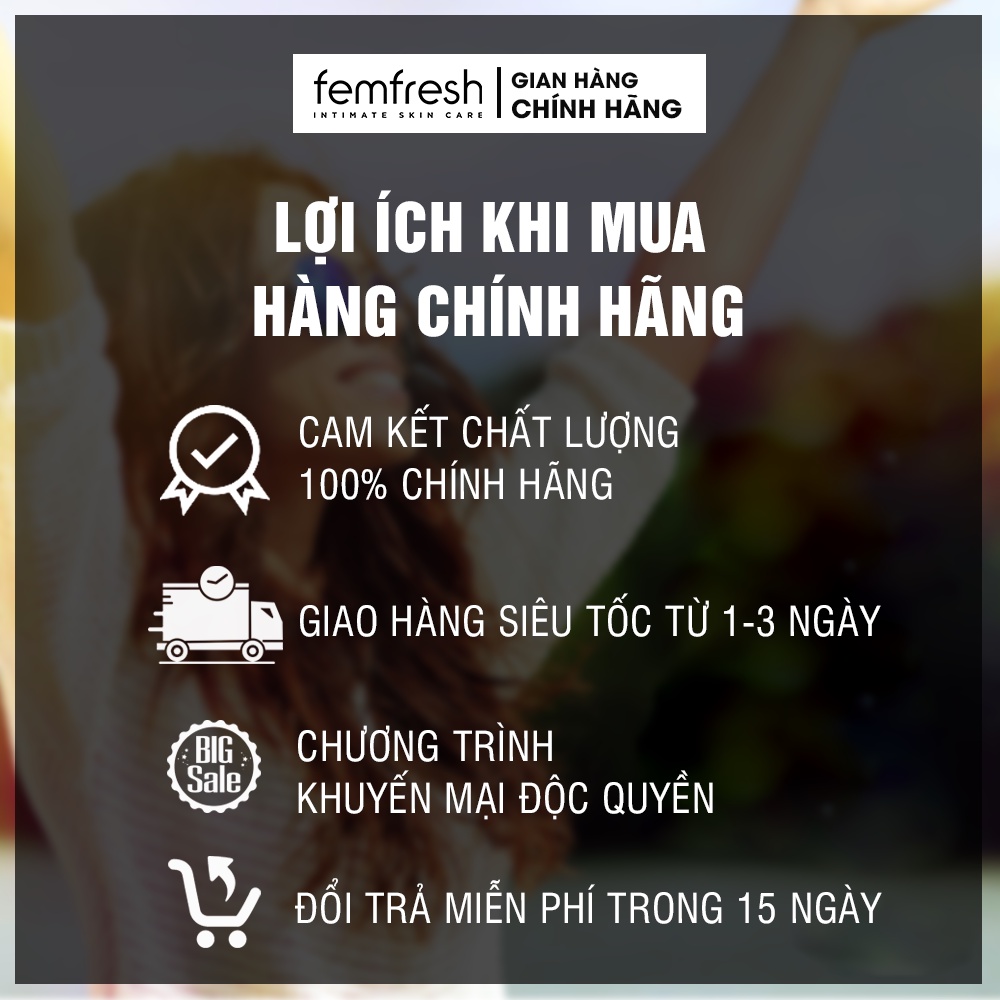 [COMBO] 2 Dung Dịch Vệ Sinh Phụ Nữ Chăm Sóc Vùng Kín Femfresh Soothing Wash 250ml & Femfresh Daily Intimate Wash 150ml