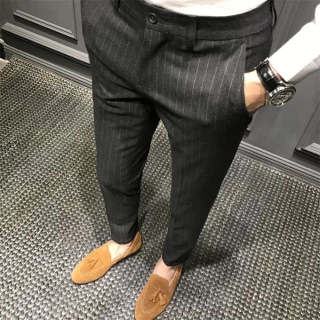 Quần Tây nam ống côn kẻ sọc _ mẫu mới | BigBuy360 - bigbuy360.vn