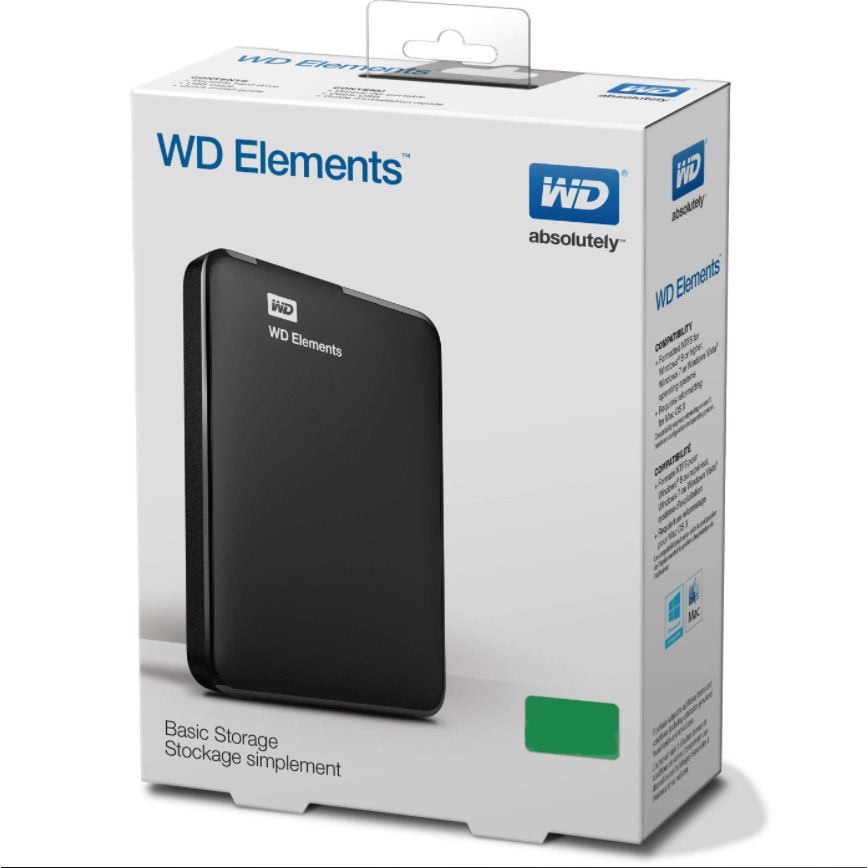 Hộp ổ cứng Hdd Box WD Elements , 2.5", USB 3.0