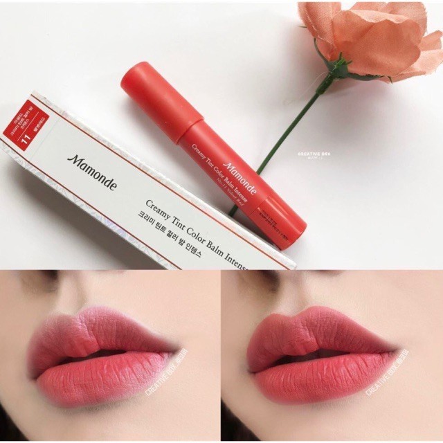 Son mamonde creamy tint Color Balm Intense siêu lỳ chuẩn - Hàn Quốc mẫu 2019 [ Hàng Chính Hãng ]