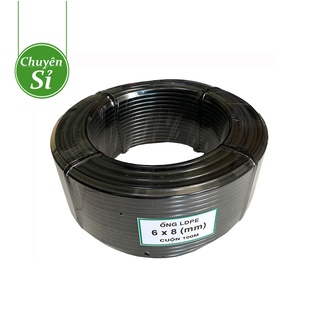 1 mét Ống LDPE 8mm nhựa nguyên sinh 100% loại tốt, dây tưới cây, tưới phun sương, tưới nhỏ giọt...