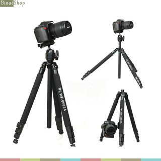 Weifeng wf-6662a - tripod máy ảnh, máy quay, 3 chân chắc chắn, 4 nấc chân dễ dàng điều chỉnh độ cao, tải trọng 8kg
