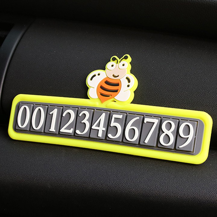 Tấm dán số điện thoại ô tô kute