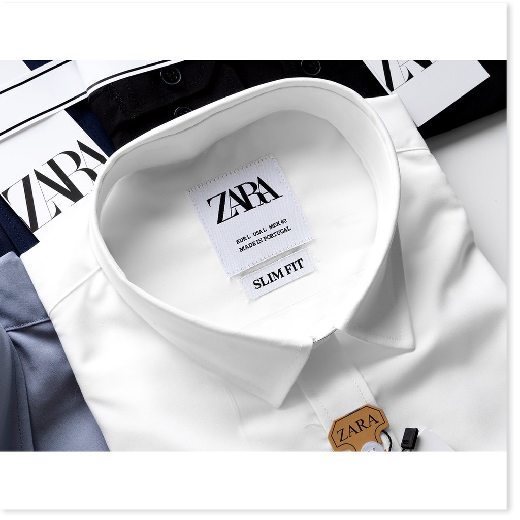 Sơ Mi Nam Cổ Bẻ Dáng Đứng Hàn Quốc Vải Mịn Mát  Áo Sơ Mi Không Nhăn HP