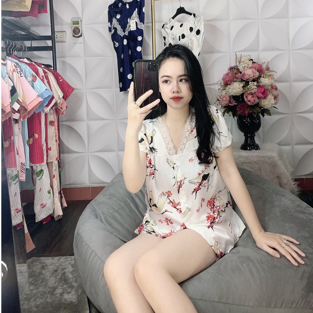 KAKANN SALE Bộ Pijama Đùi Lụa Tơ Non Cao Cấp (Hàng Xuất xịn) 11 2 KAKA | BigBuy360 - bigbuy360.vn
