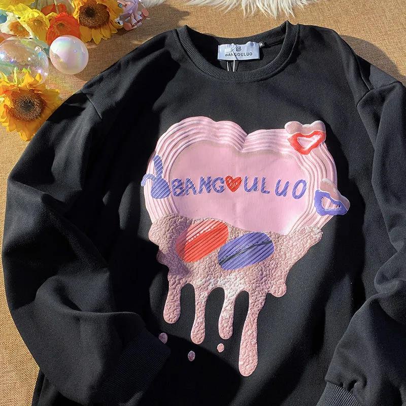 NRVP Áo Thun Nữ Dài Tay Cổ Tròn Thời Trang Hàn