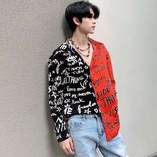 SƠ MI HỌA TIẾT CHỮ - LJINSTORE