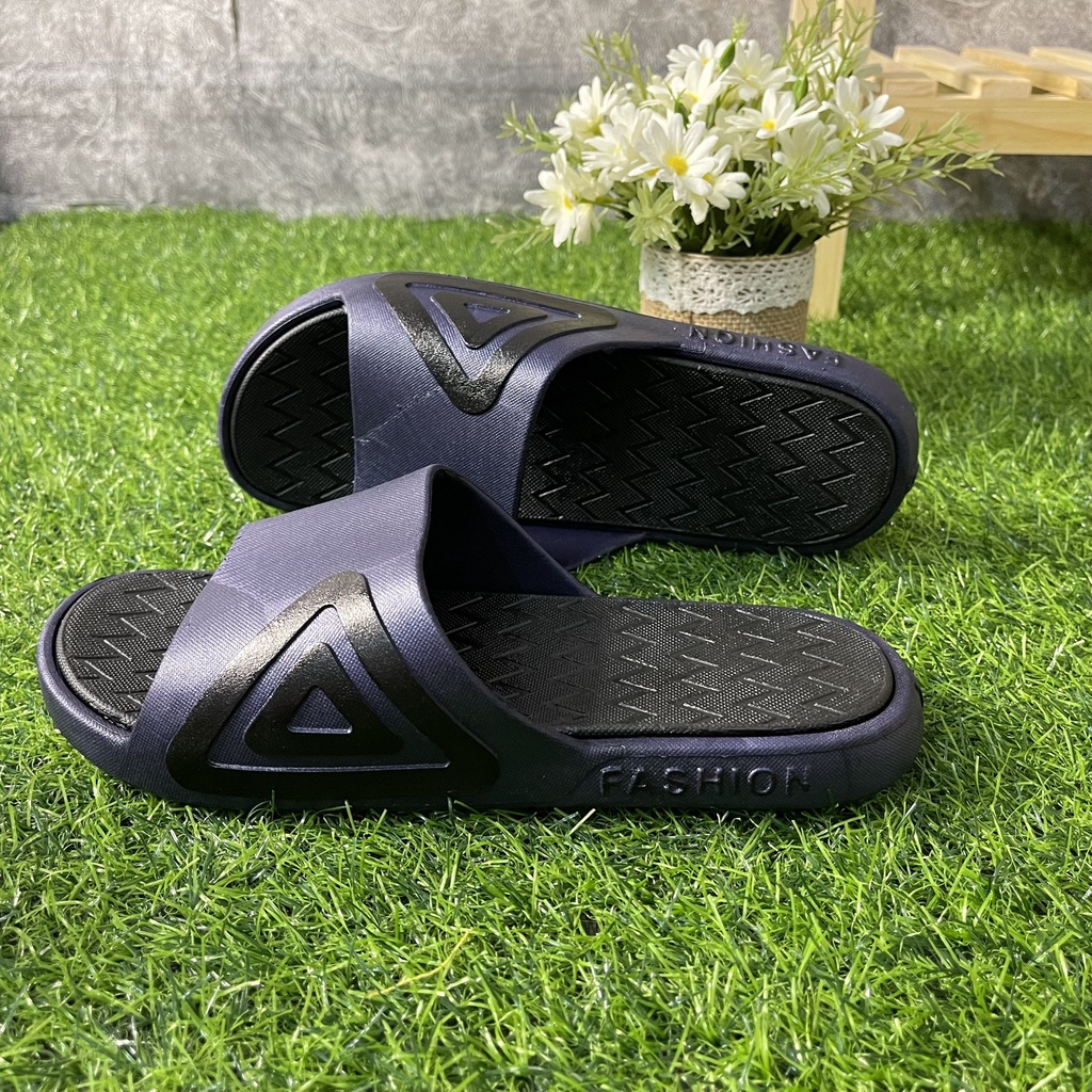 Dép Nam Nữ đi trong nhà thời trang unisex chất cao su siêu bền, êm chân không ngấm nước.