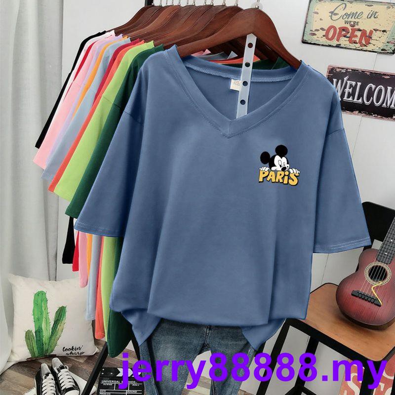 Plus Áo Thun Cotton Dáng Rộng Ngắn Tay Thời Trang Nữ 200kg -0316 | BigBuy360 - bigbuy360.vn