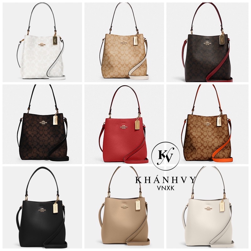 ‼️Rẻ nhất Shopee‼️Túi Coach TOWN BUCKET CANVAS