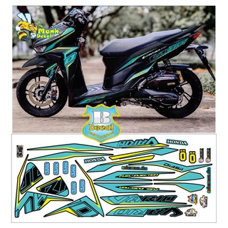 Ten rời xe vario 150 xanh đen mới