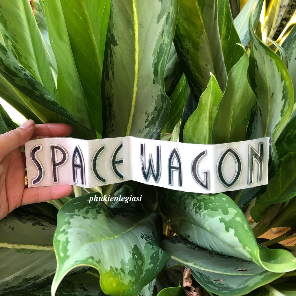 Chữ SPACE WAGON phong cách Thái Lan thay thế cho Mitsubishi Grandis