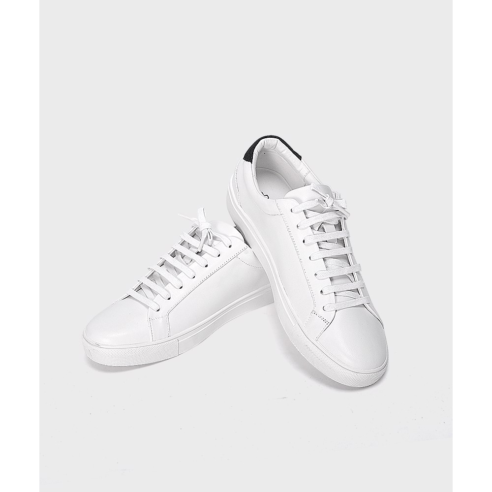 Giày Nam Sneaker Trắng Đáp Nâu, Đáp Rêu, Đáp Đen - Gl212028