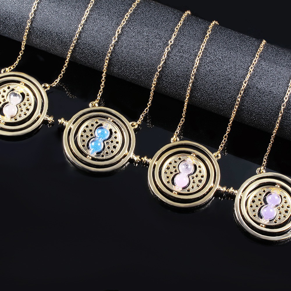 【LK】Harry Potter Hermione Granger Turner Pendant Necklace Hourglass Collar