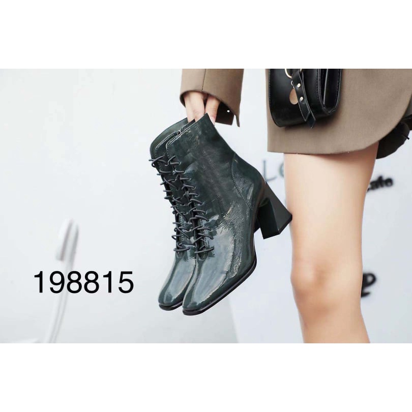 Boots da bóng, buộc dây siêu CHẤT. gót vát 7cm. full box hãng