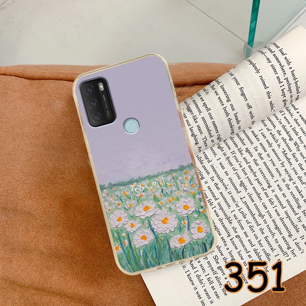 Ốp Lưng Vsmart Star 5 - Star 4 - Star 3 - Star in hình Cánh đồng hoa - Chất liệu Silicon siêu bền