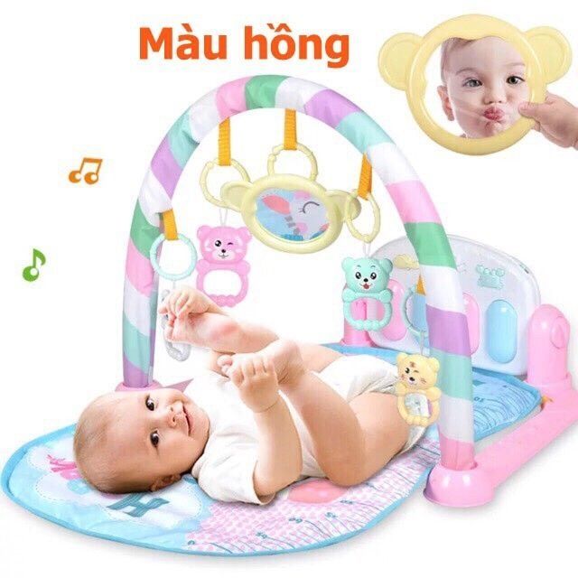 Thảm nhạc màu xanh dương đầy đủ phụ kiện cho bé yêu