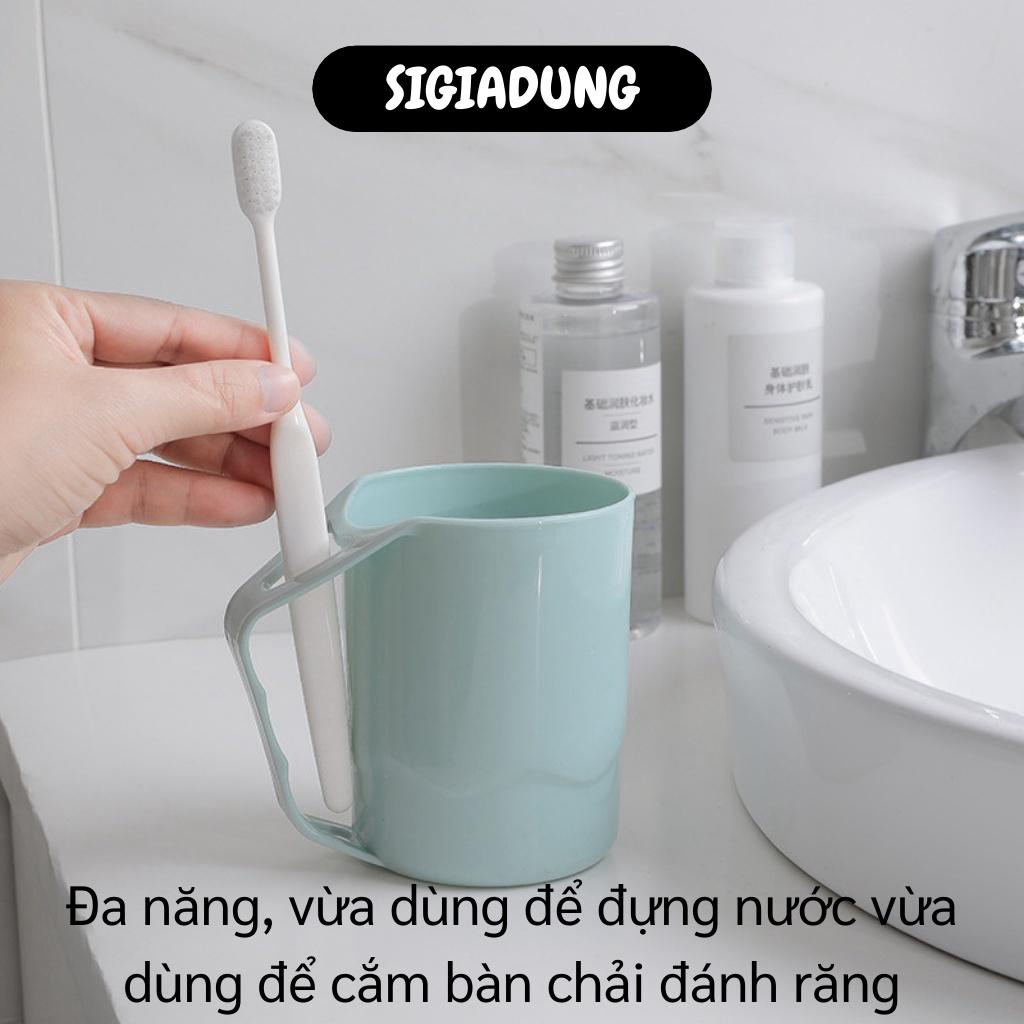 [SGD] Cốc Đánh Răng - Ly Nhựa Đánh Răng Đựng Bàn Chải Sáng Tạo Có Tay Cầm Tiện Lợi 9350