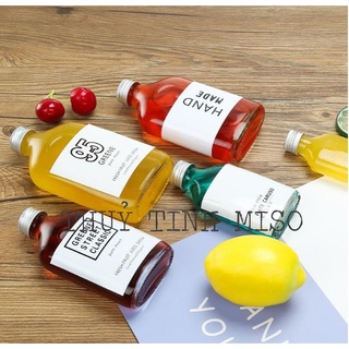 Bộ 6 Chai thủy tinh dẹp 350ml DCC