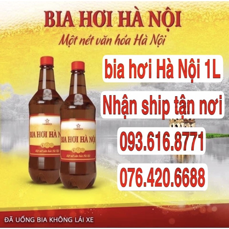Bia hơi hà nội 1L- xách 6 chai