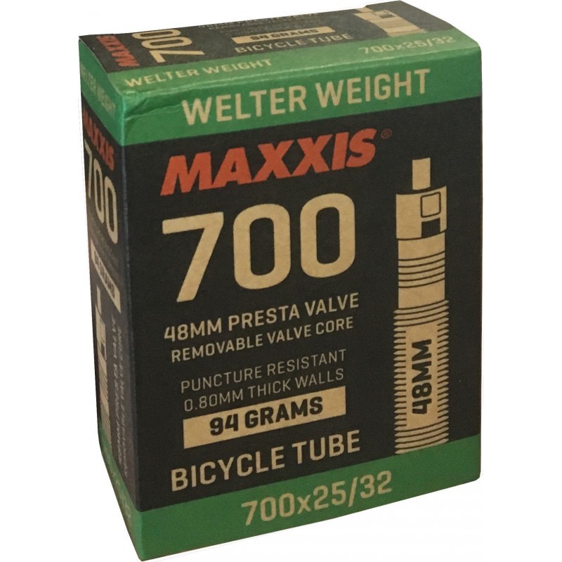 Ruột Xe Đạp Maxxis Welterweight 700c 23-32 Presta 48mm - 60 - 80mm