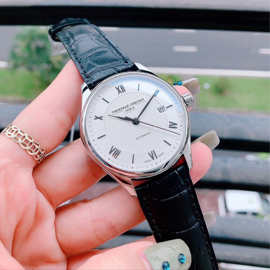 Đồng hồ Nam chính hãng Frederique Constant Classics  Automatic FC-303MS5B6 Lịch ngày-Máy cơ tự động-Dây da đen-Size 40mm