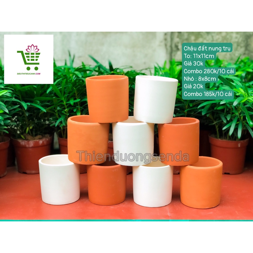 CHẬU ĐẤT NUNG TRỤ 8
