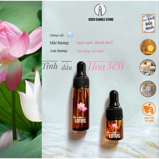TINH DẦU HOA SEN LOTUS THIÊN NHIÊN THƠM PHÒNG, LÀM NẾN THƠM, ... - 9293store - 9293nguyenlieu