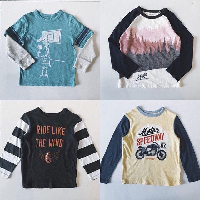🔥 HÀNG CÓ SẴN 🔥  Áo phông dài tay bé trai baby Gap, trời này mặc quá hợp luôn ạ 👌🏻  Size : 12m - 5T  Giá :100k