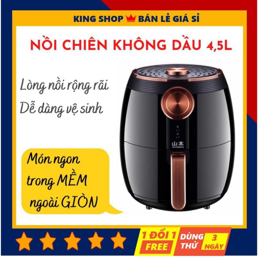 Nồi Chiên Không Dầu Điều Khiển Cơ SHANBEN 7828 ⭐ Nồi Chiên Chân Không Dung tích 4,5L Công suất 1400W
