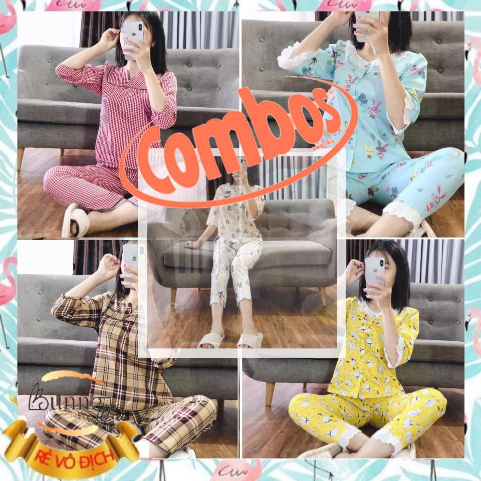[ COMBO 7 BỘ ] quần áo mặc nhà giá rẻ