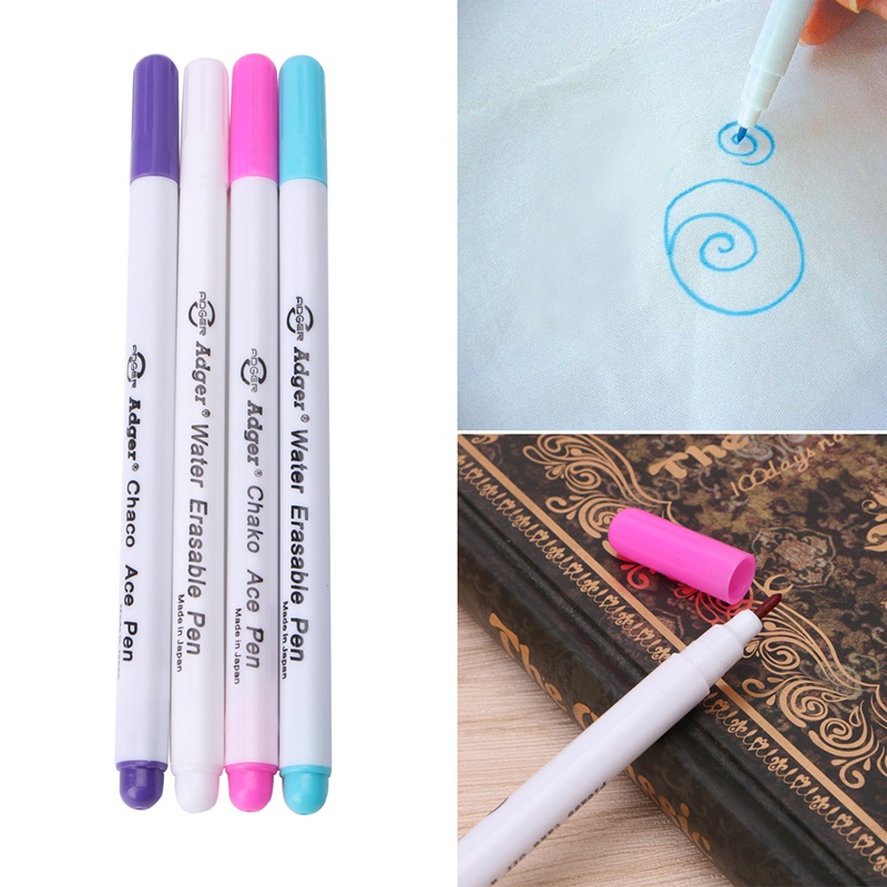 Set 4 Bút Đánh Dấu Dùng Thêu Tranh Chữ Thập Có Thể Giặt Lại Tiện Dụng