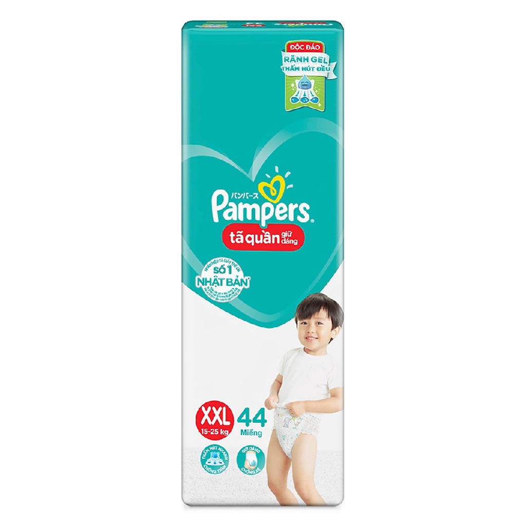 Tã Quần Pampers Giữ Dáng Mới Gói Đại M60/L54/XL48/XXL44