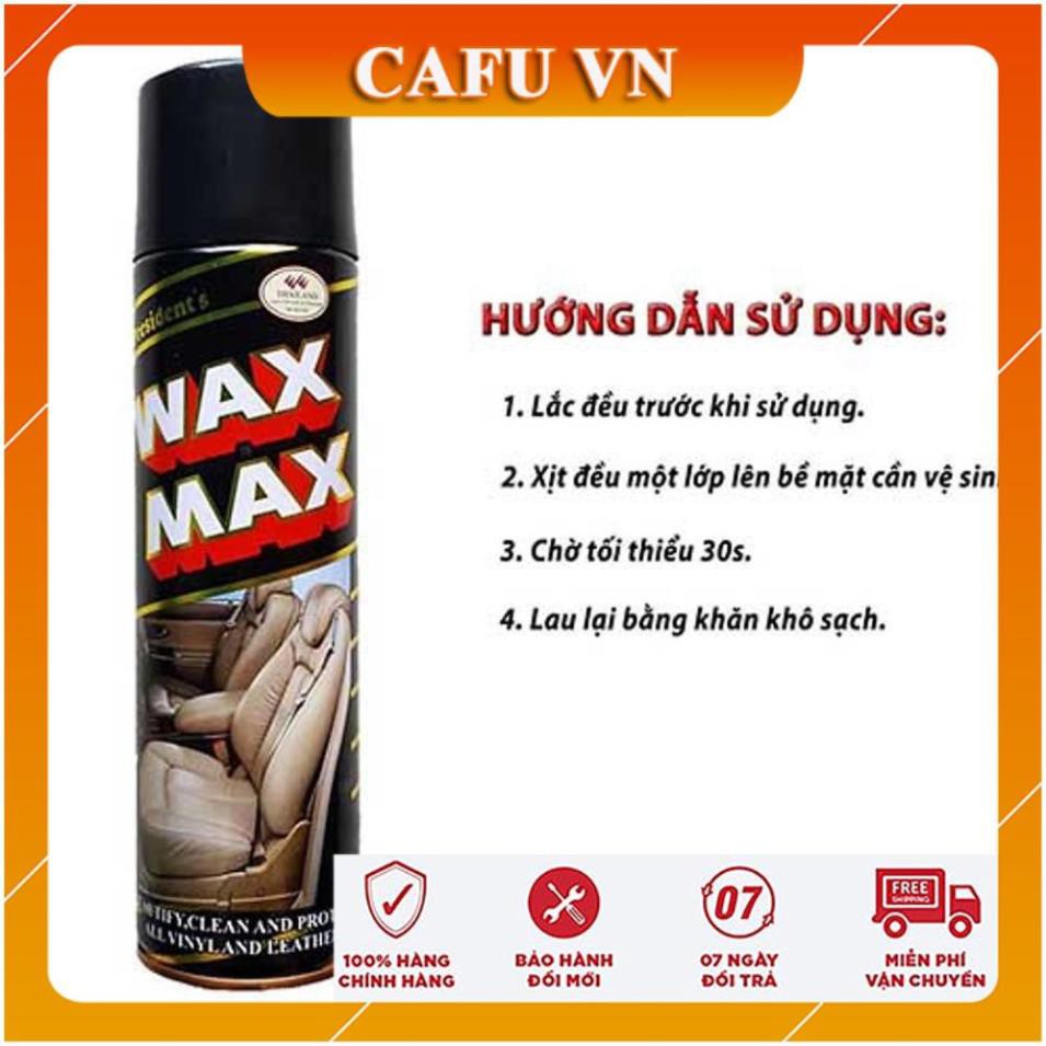 Bình xịt bóng nội thất bình xịt Wax Max dưỡng đồ da, nhựa...... - CAFU VN