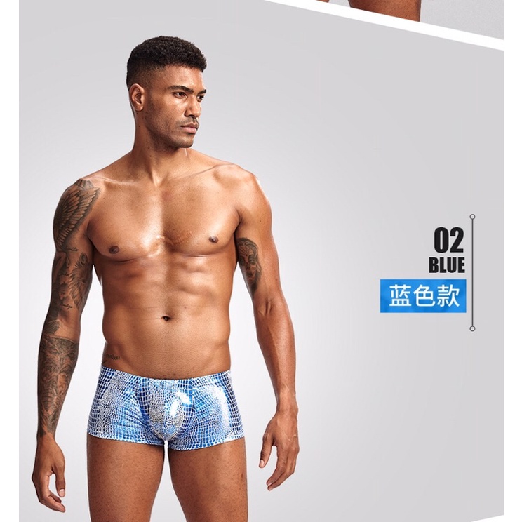Boxer nam INT CLUB, quần lót nam, quần bơi nam, quần nam sexy, quyến rũ. Chất liệu da rắn cao cấp, thoáng khí, siêu mát.