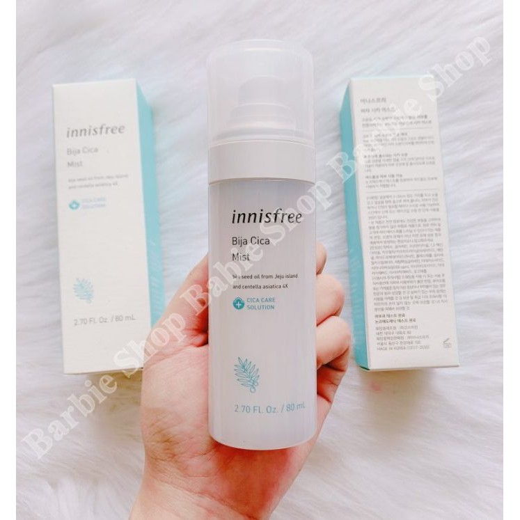 Xịt Khoáng Chăm Sóc Da Mụn Innisfree Bija Cica Mist 80ml