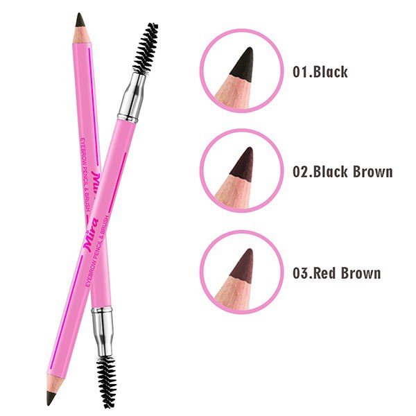 [THÂN HỒNG] Chì Kẻ Chân Mày 2 Đầu Mira Sculpting Eyebrow Pencil B722