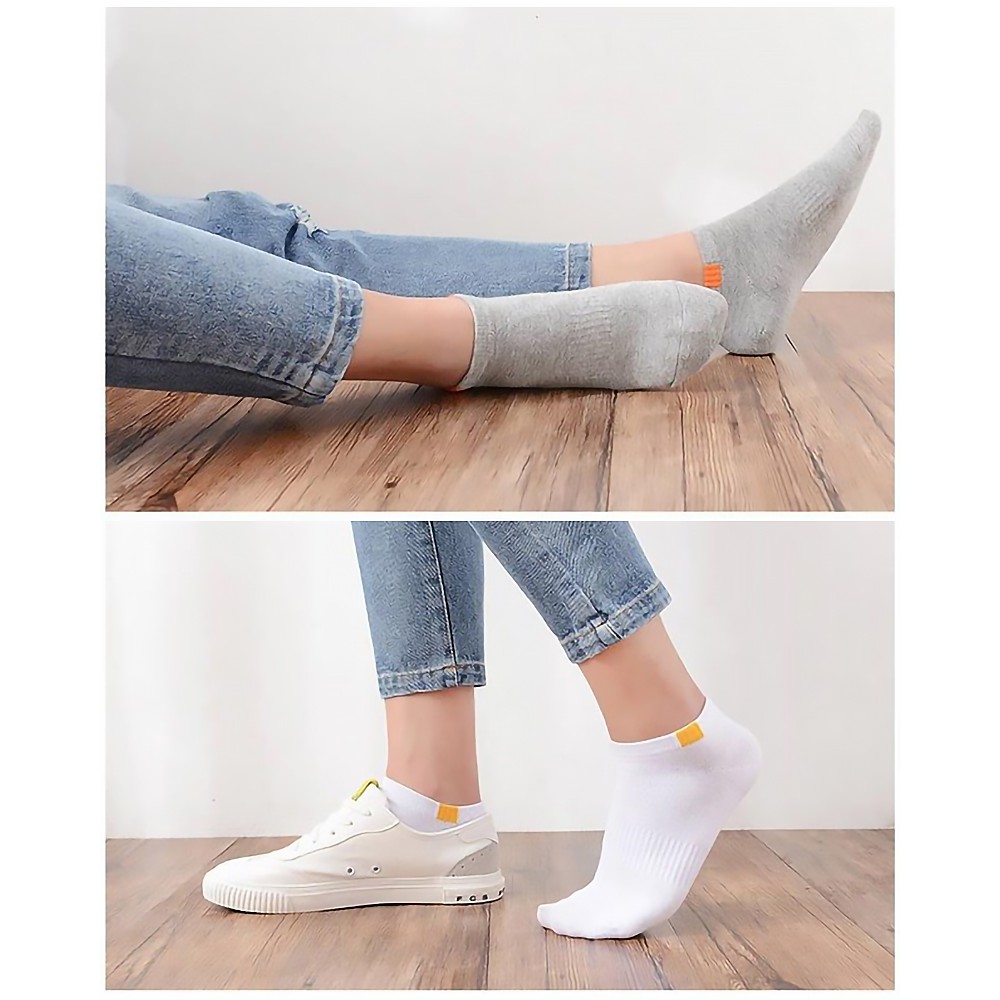 Vớ nữ Cổ ngắn xuất HÀN Viền tăm cách điệu