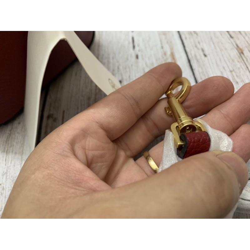 ⚡️Túi Bucket đỏ - da thật - xuất dư - sẵn hàng⚡️