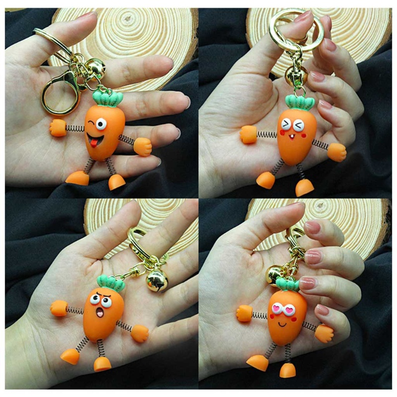 Móc Khóa Hình Củ Cà Rốt Hoạt Hình Dễ Thương